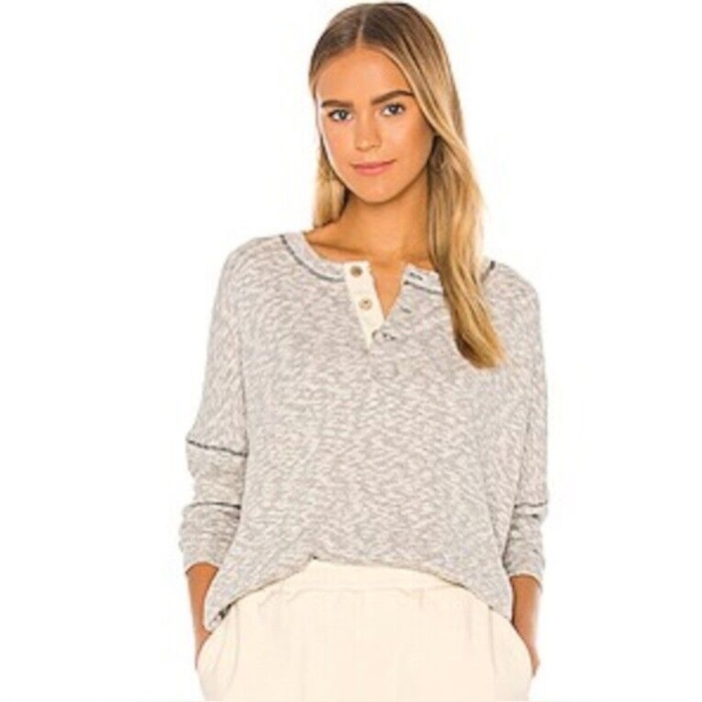 Like New Free People Beach Gray Endless Summer Sleep to Dream top